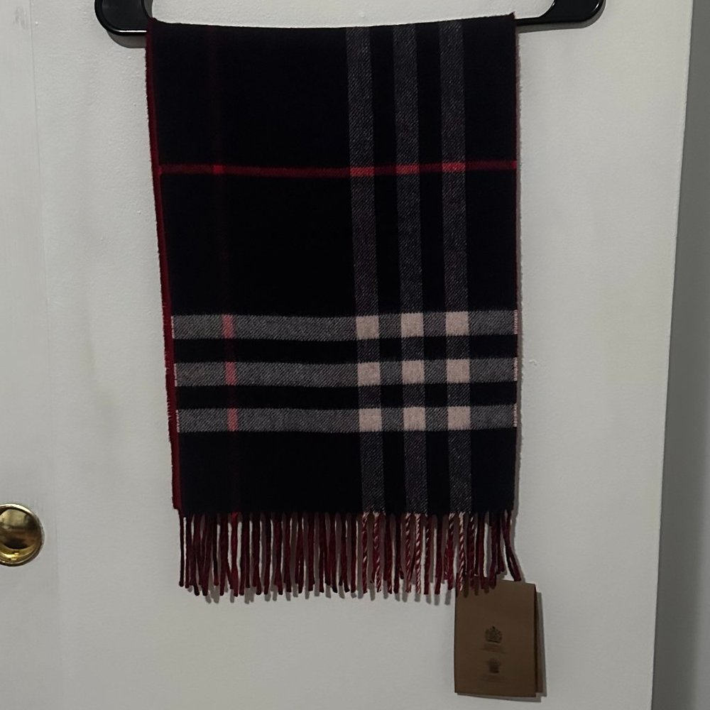 Burberry Check Cashmere Scarf